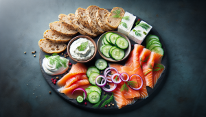 avec quoi servir du saumon fumé