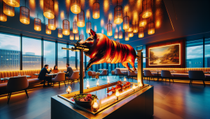 cochon de lait a la broche