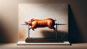 cochon de lait a la broche