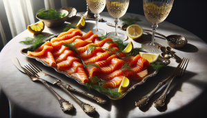 comment servir le saumon fumé à l'apéritif