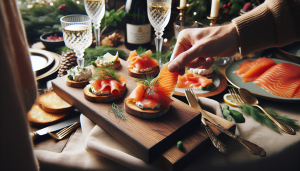 comment servir le saumon fumé à l'apéritif