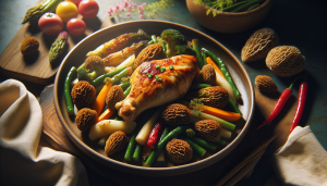 quel légume servir avec un poulet aux morilles