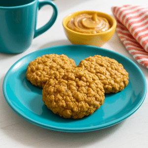 cookies flocons d avoine beurre de cacahuète 3 ingrédients​