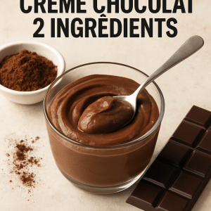 crème chocolat 2 ingrédients