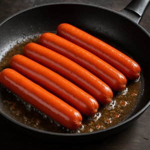 cuisson des saucisses de strasbourg