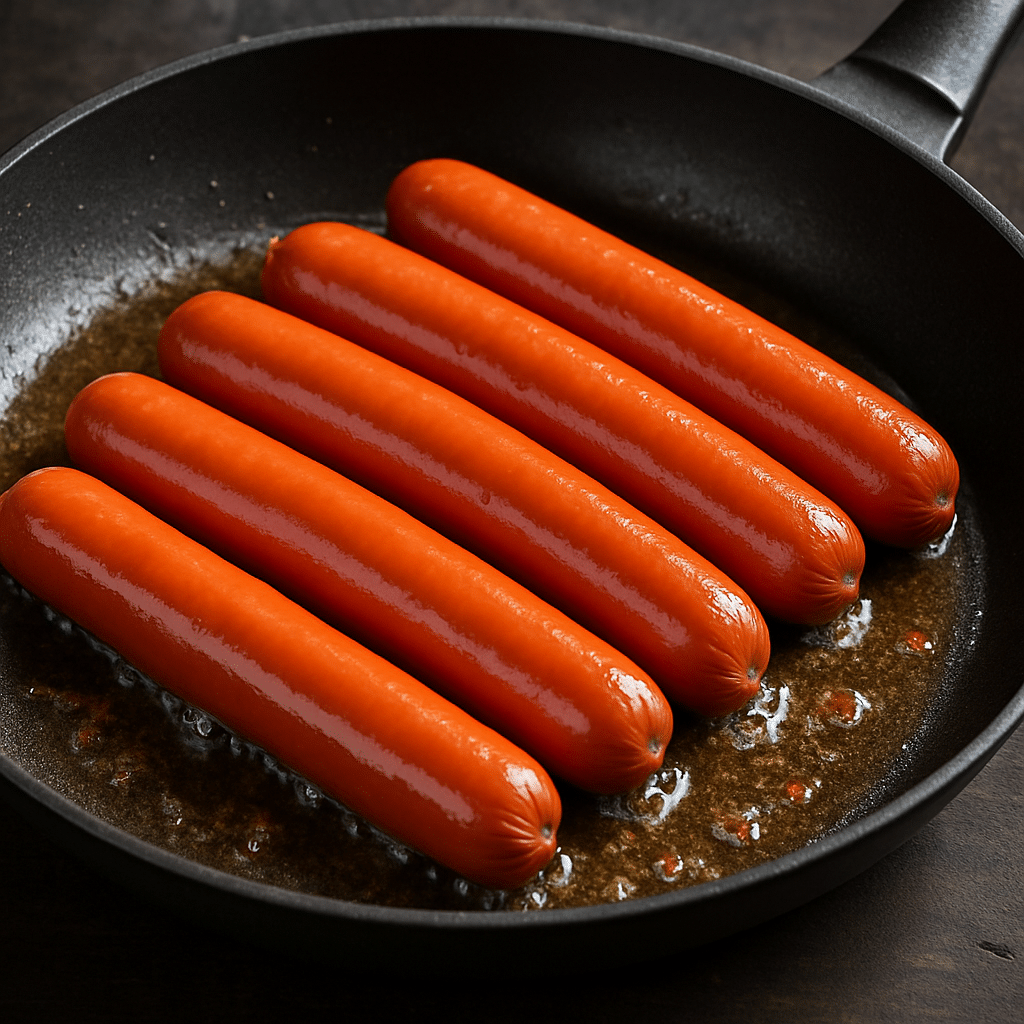 cuisson des saucisses de strasbourg