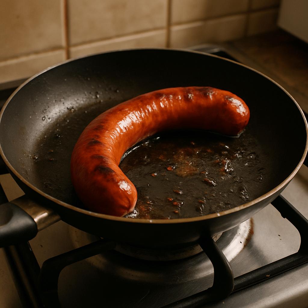 cuisson saucisse fumée