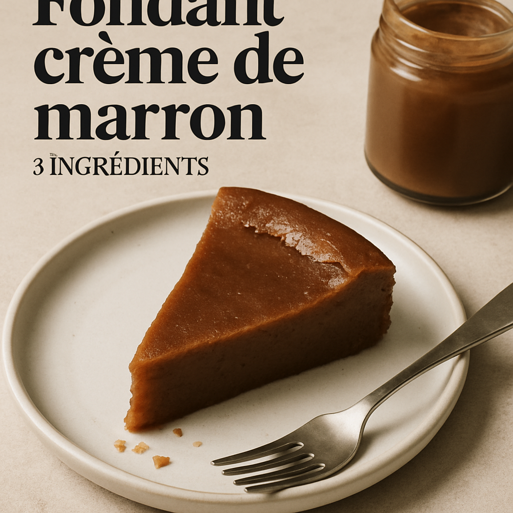 fondant crème de marron 3 ingrédients​