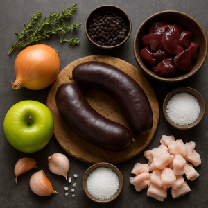 ingrédients boudin noir​