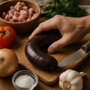 ingrédients boudin noir​