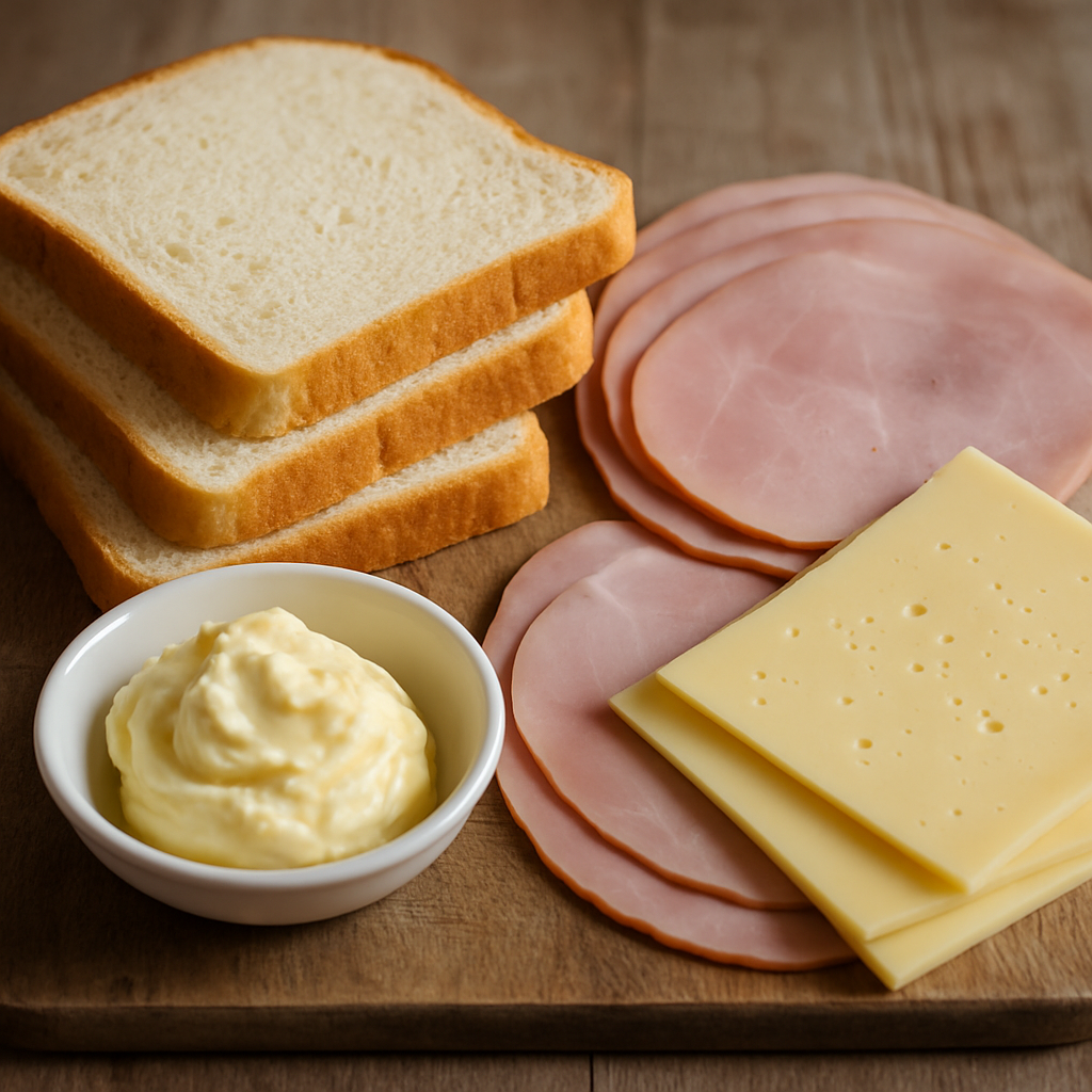 ingrédients croque monsieur​